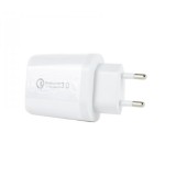 Αντάπτορας Πρίζας Τοίχου Λευκός USB 3 port 2,1A 5V Fast Charge 3.0 BK373 2