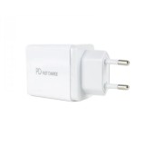 Αντάπτορας Πρίζας Τοίχου Λευκός USB & USB Type-C 20W 5V Fast Charge 3.0 BK383 2