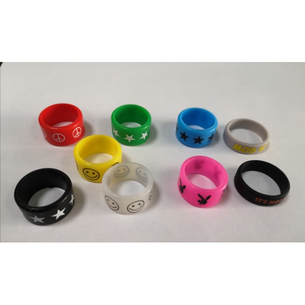 Δαχτυλίδι 14mm 18mm 20mm 22mm 24mm προστασίας ατμοποιητών Διαφ χρωμ.