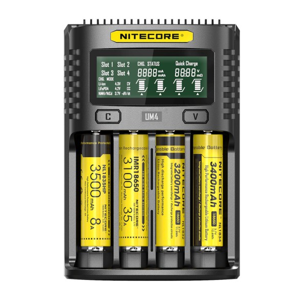 Φορτιστής 4 Μπαταριών NiteCore UM4