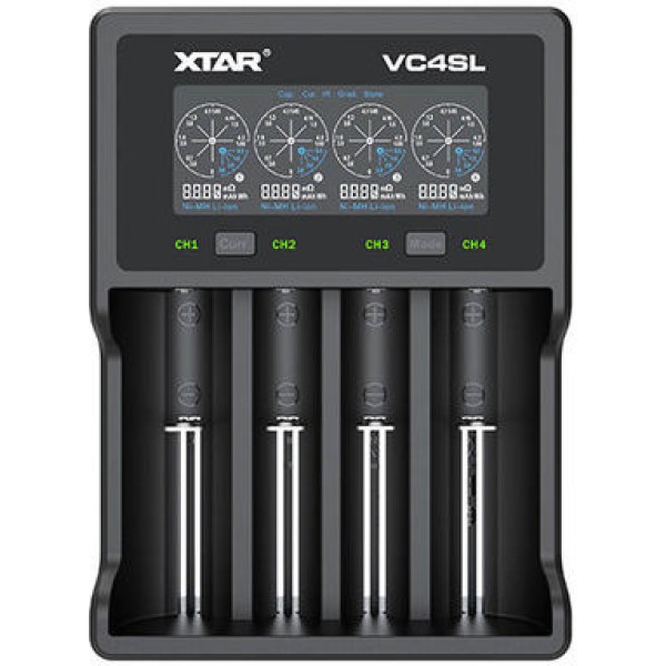 XTAR VC4SL USB Φορτιστής 4 Μπαταριών