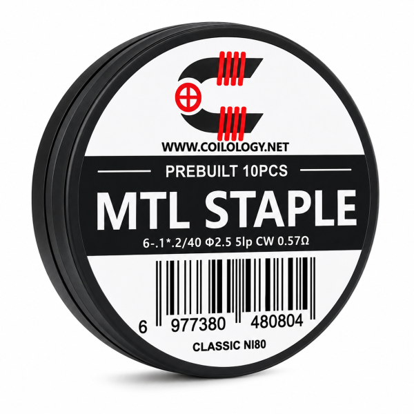 Coilology MTL Staple Prebuilt Coil Ni80 0.57ohm 10τμχ