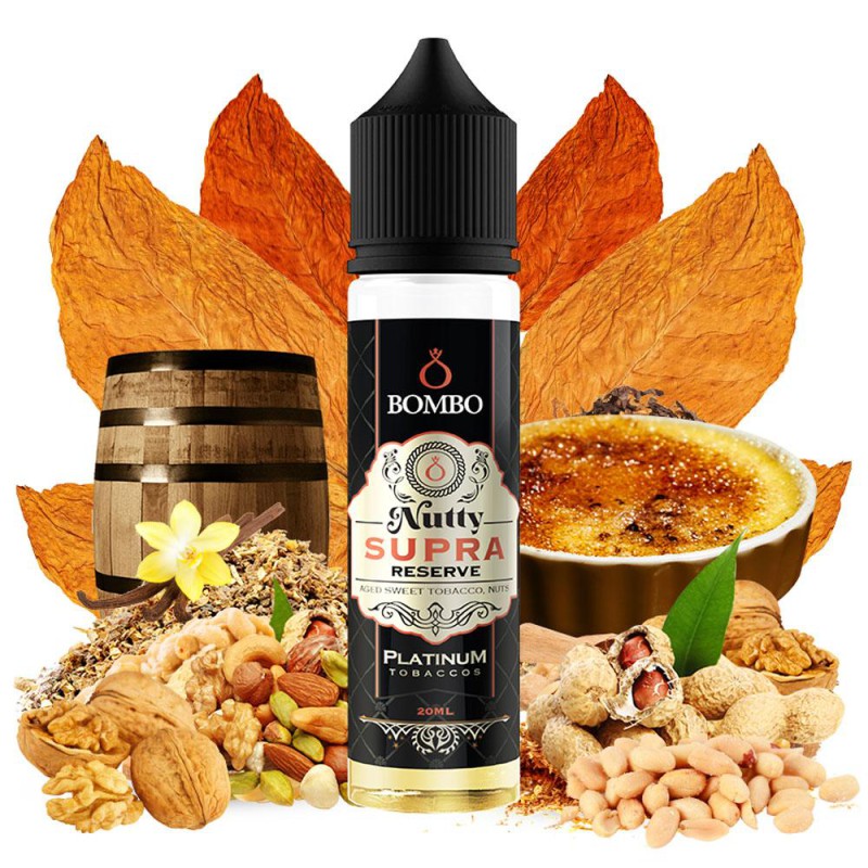 Supra Nutty Platinum Tobaccos Reserve Bombo Flavor Shot 20/60ml